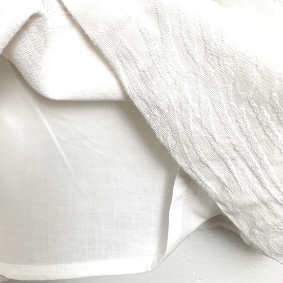 NEW LUCY PARIS Creamy White Wide Leg Textured Pants Size Large 12/14 - Picture 7 of 12